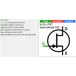 J201 Vgs(off) -0,8v à -1v