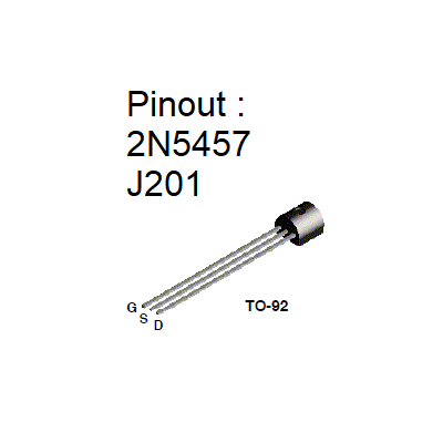 J201 Vgs(off) -0,8v à -1v